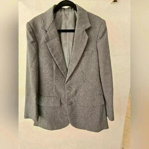 Vintage Vogue American  Designer Original Pinstripe Men's Blazer Jacket Academia